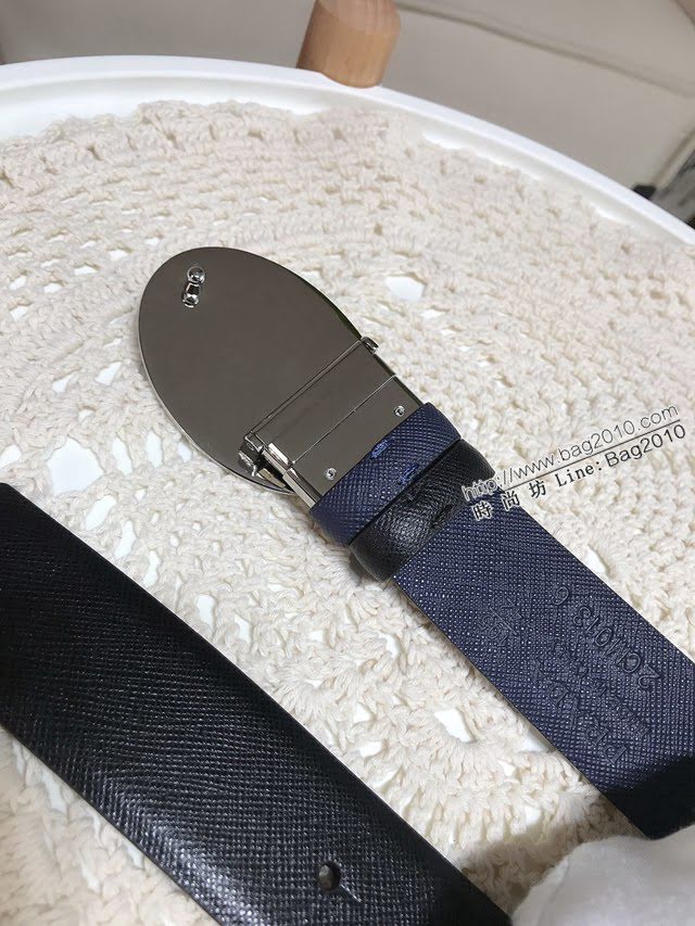 PRADA男士皮帶 普拉達Saffiano十字紋牛皮腰帶  jjp2027
